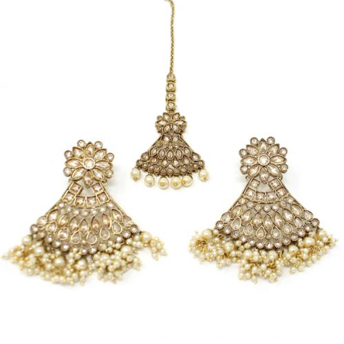 Indian Jewelry Earring Tikka Set Chitrani