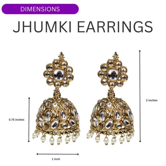 Indian Jewelry Jhumka Earrings Jiva